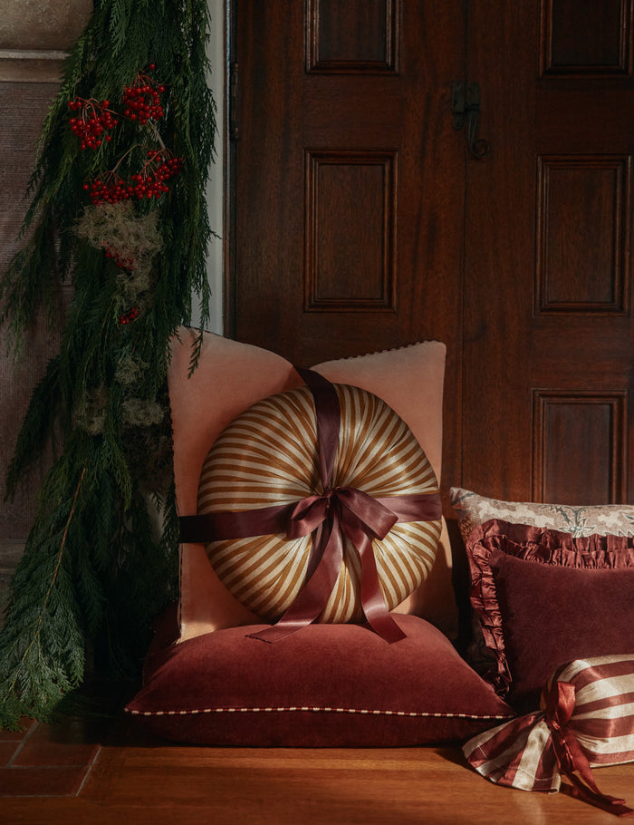 #color::mulberry #color::blush #style::square #style::lumbar #fill::pillow-cover-only #fill::with-feather-down-insert