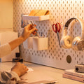 Caleb 7-Piece Pegboard Organizer Set White