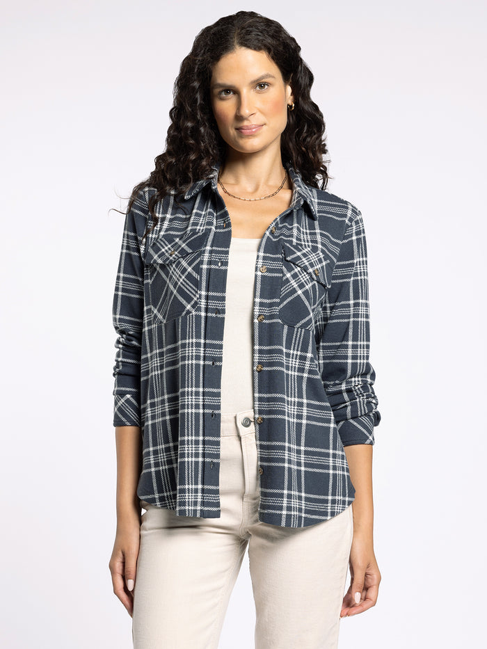CHARCOAL IVORY PLAID / XS