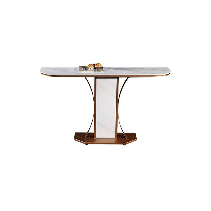 Ceramic Top Console Table/Creative Entryway Table/Steel Legs DM7062