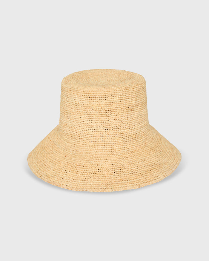 Chic Crochet Bucket Hat in Natural