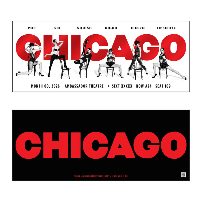 CHICAGO Custom Broadway Souvenir Ticket