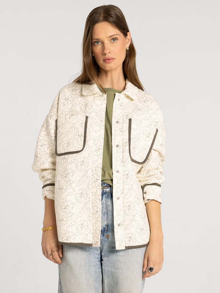 IVORY FLORAL OUTLINE / XS