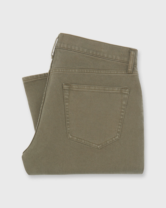 Clift Straight Leg Jean in Bark Garment-Dyed Stretch Denim