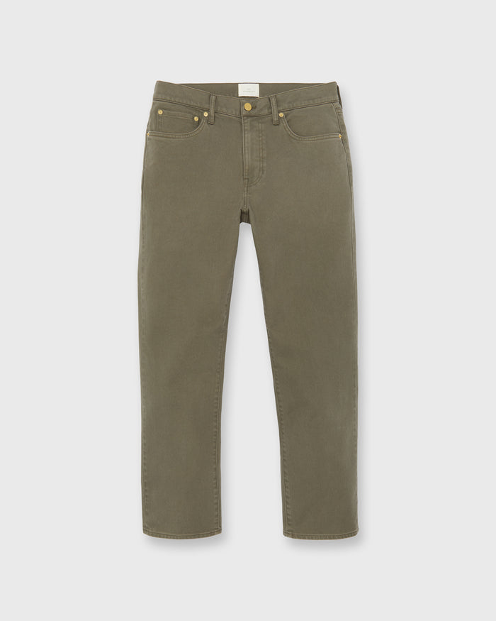 Clift Straight Leg Jean in Bark Garment-Dyed Stretch Denim
