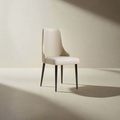 Cosmie PU Leather Dining Chair/Contemporary/Steel Legs/Black Legs
