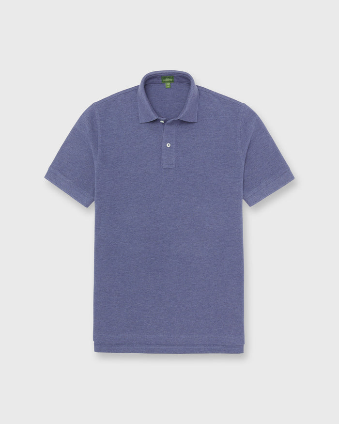 Court Polo in Heather Twilight Pima Pique