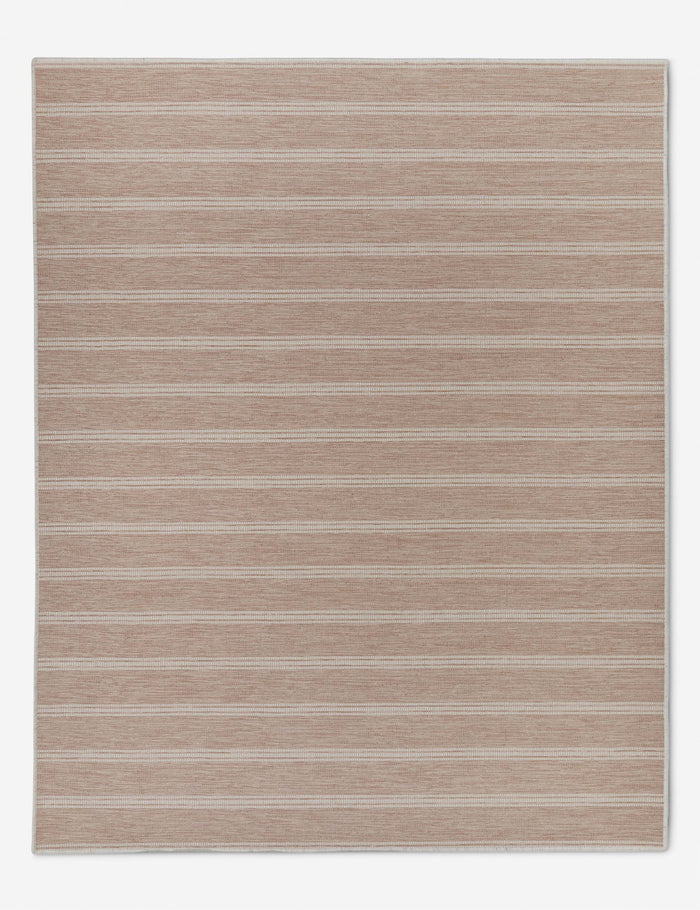 Custom Cheyenne Flatweave Wool Rug, Rose