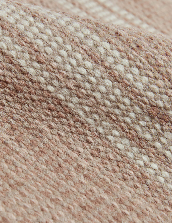Custom Cheyenne Flatweave Wool Rug, Rose