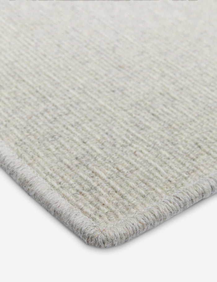 Custom Polina Flatweave Wool Rug, Cloud