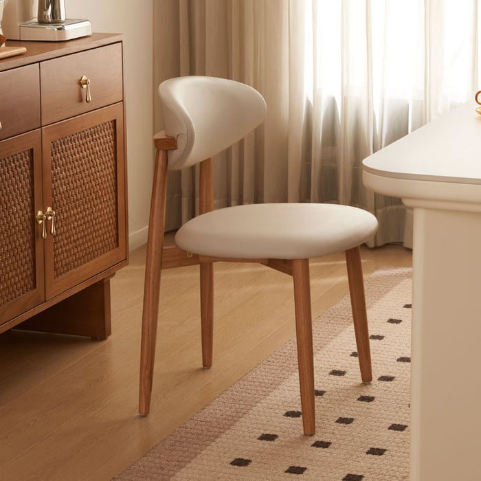 Danielle Rubberwood Dining Chair with Upholstered Seat Cushion