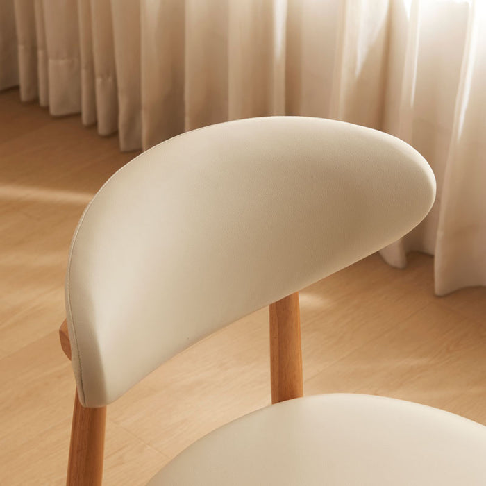 Danielle Rubberwood Dining Chair with Upholstered Seat Cushion