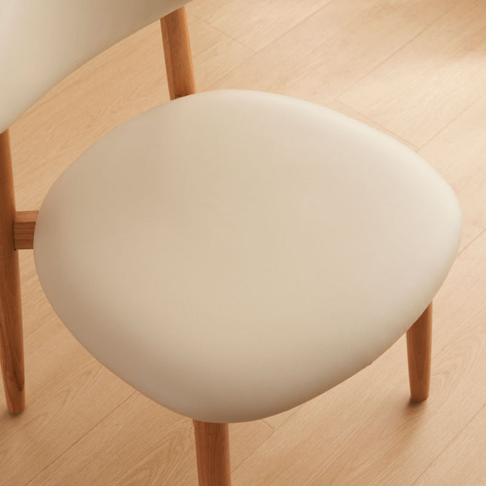 Danielle Rubberwood Dining Chair with Upholstered Seat Cushion