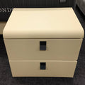 Dashiona Premium PU Leather Bedside Table with Drawers