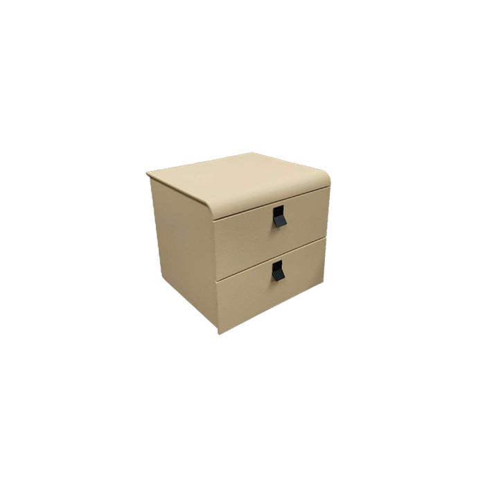Dashiona Premium PU Leather Bedside Table with Drawers