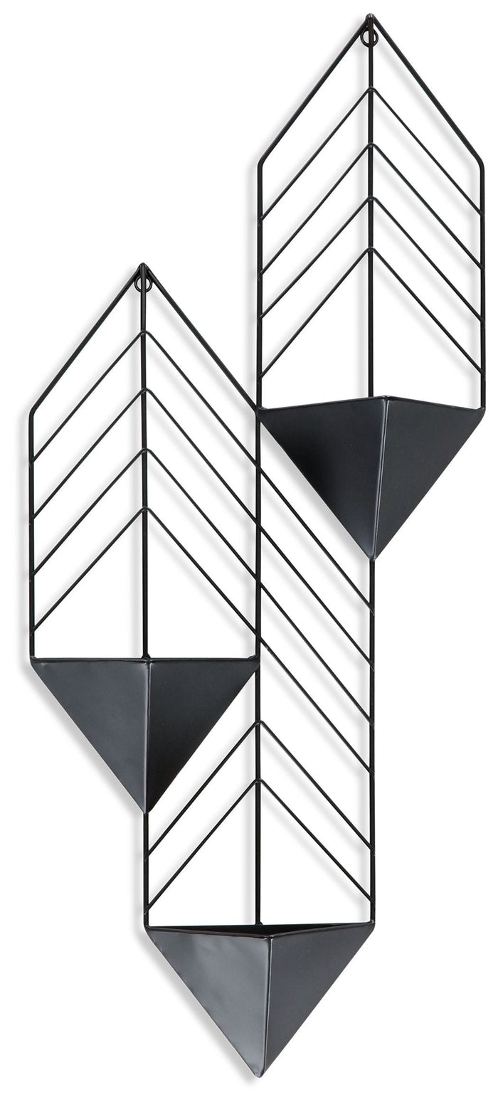 Dashney Black Wall Planter