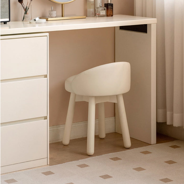 Davina Artificial Leather Solid Wood Frame Rotation Bedroom Makeup Chair for Vanity Table