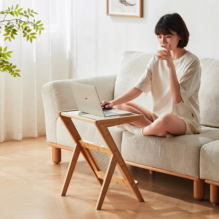 Dawson Z-shaped Bamboo Frame Side Table Multiple Color