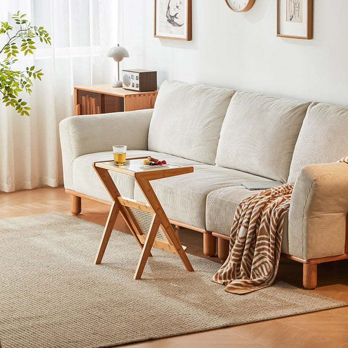 Dawson Z-shaped Bamboo Frame Side Table Multiple Color