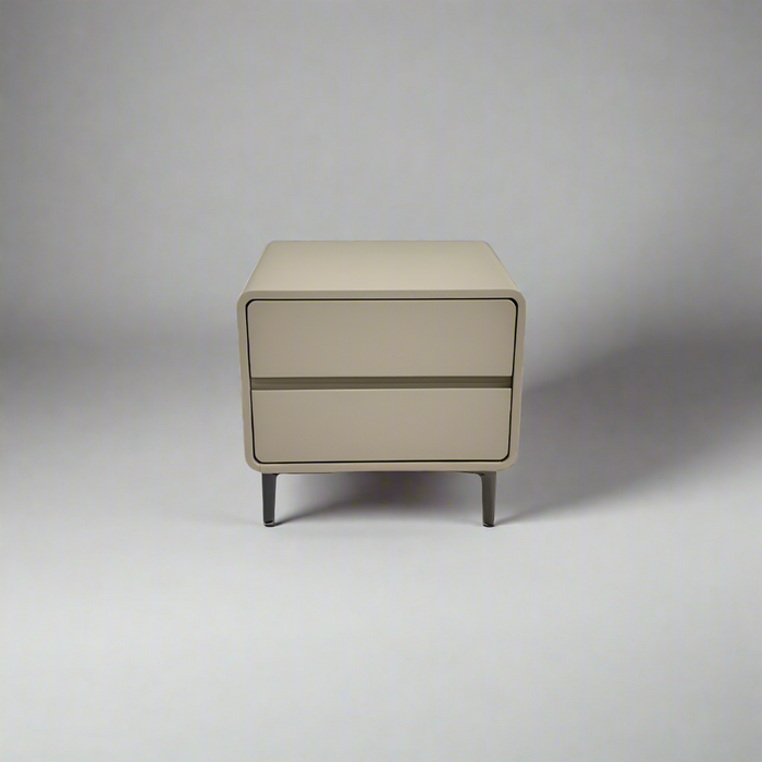 Dayisa Premium PU Leather Bedside Table with Drawers/Night Stand with Storage