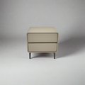 Dayisa Premium PU Leather Bedside Table with Drawers/Night Stand with Storage