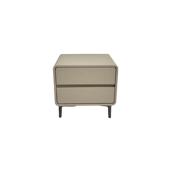 Dayisa Premium PU Leather Bedside Table with Drawers/Night Stand with Storage