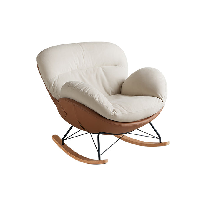 Deborah Single Rocking Chair/Lazy Sofa Jacquard Fabric/Cotton Flannel Fabric