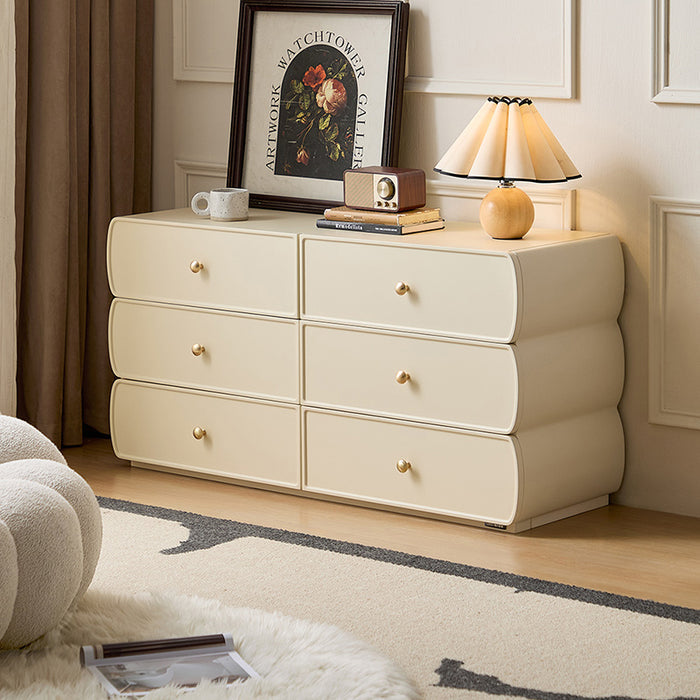 Demetrius 58cm/117cm Multi-Drawer Design Bedside Storage Cabinet For Home White