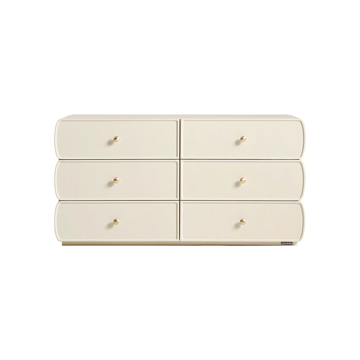 Demetrius 58cm/117cm Multi-Drawer Design Bedside Storage Cabinet For Home White