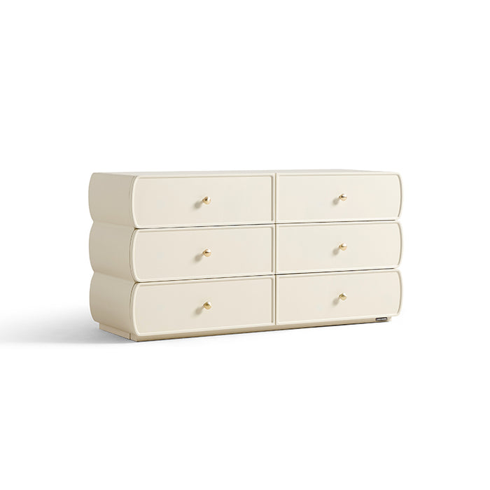 Demetrius 58cm/117cm Multi-Drawer Design Bedside Storage Cabinet For Home White