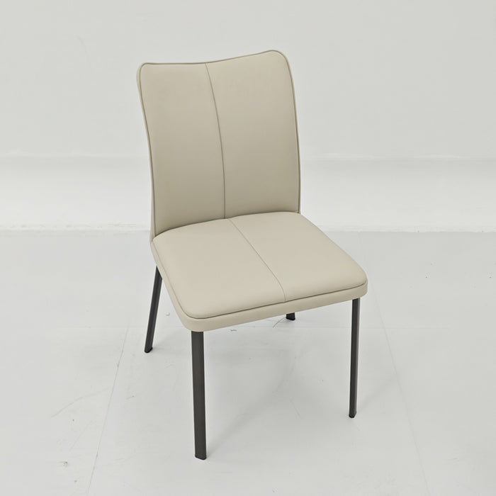 Dining Chairs PU Leather Padded Seat /Carbon Steel Frame/High-resilience Foam