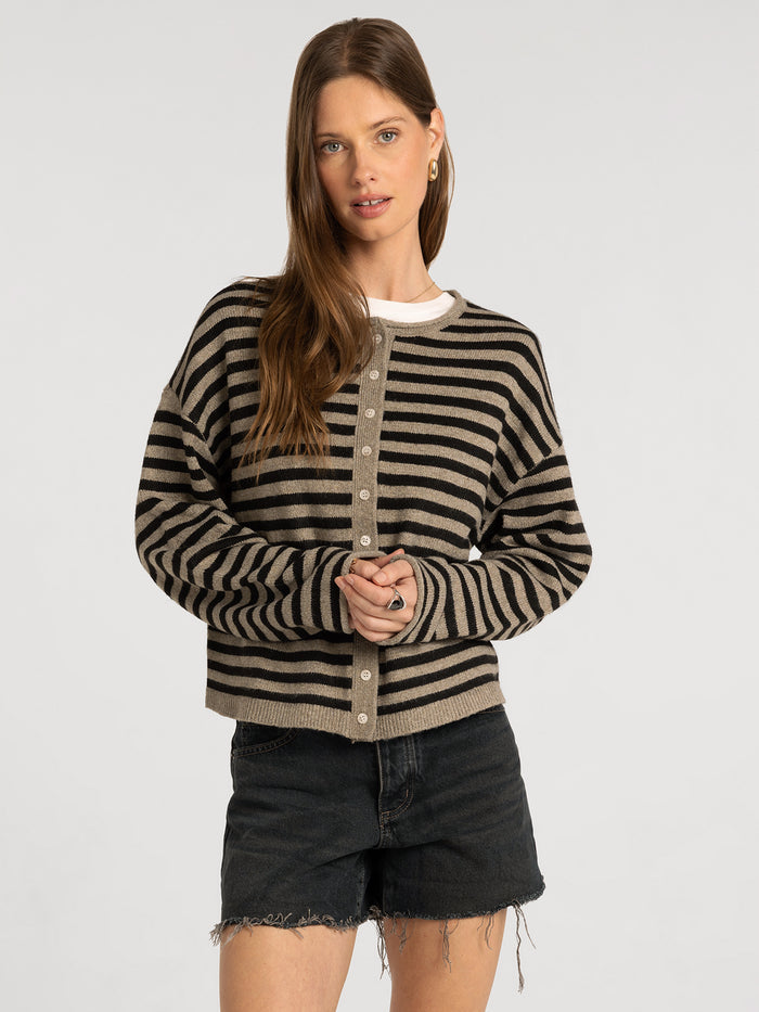 PEWTER BLACK STRIPE / XS
