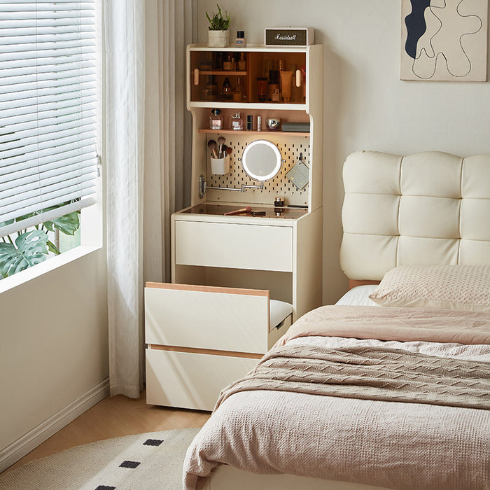 Duncan 0.5m/0.6m/0.8m Dressing Table Bedside Tables Set With Drawer/Mirror/Stool