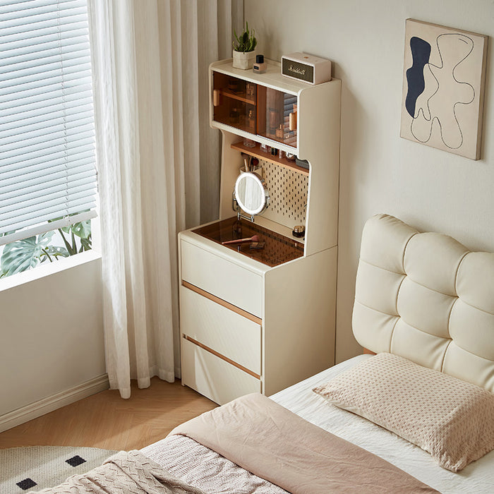Duncan 0.5m/0.6m/0.8m Dressing Table Bedside Tables Set With Drawer/Mirror/Stool