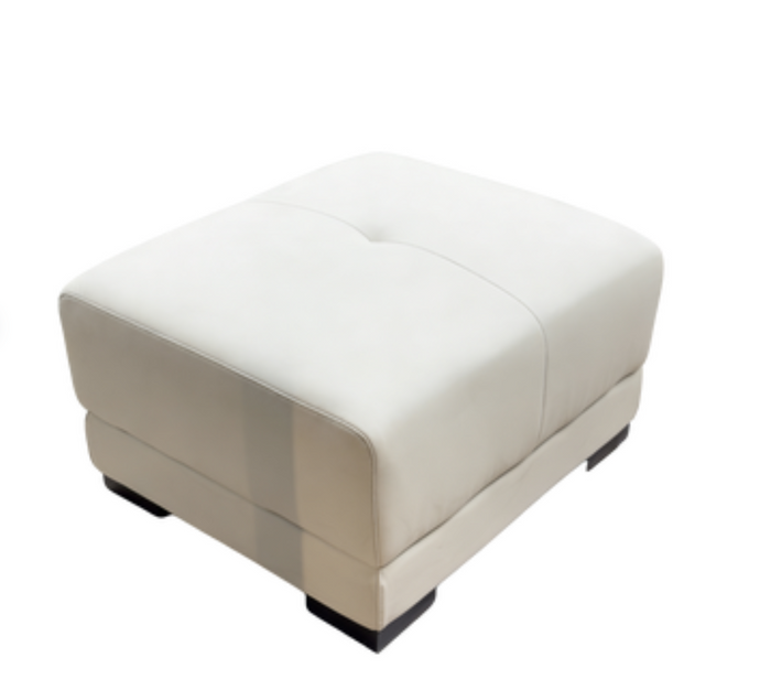 Eco Leather Sofa Footrest Solid Wood Frame High Resilience Foam