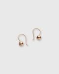 Egg Bead Earrings in Gold