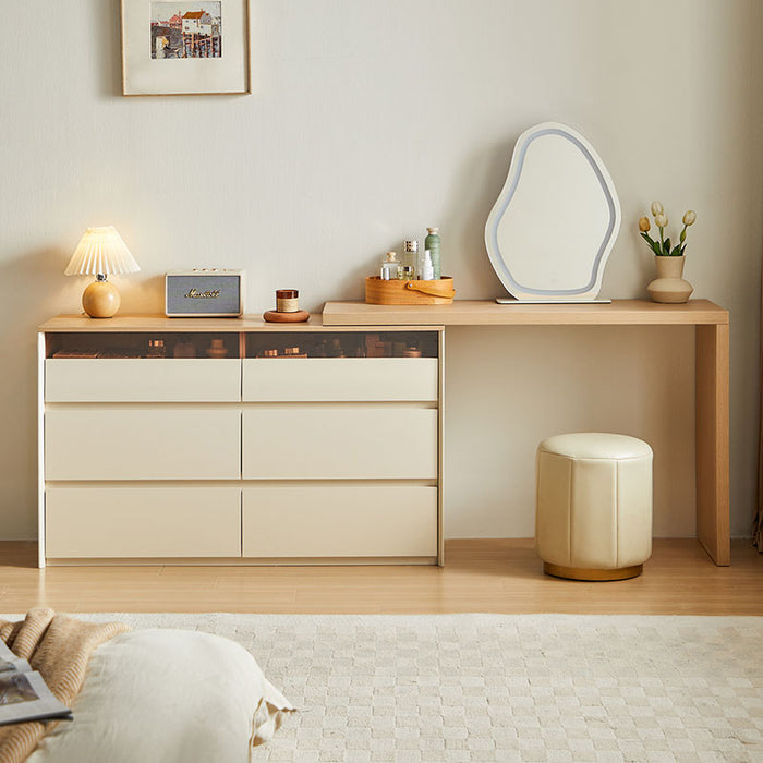 Eleanor 3-Drawer/6-Drawer Single/Double Bedroom Vanity Table with Drawer and Stool/Dressing Table Set