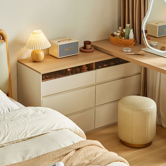 Eleanor 3-Drawer/6-Drawer Single/Double Bedroom Vanity Table with Drawer and Stool/Dressing Table Set