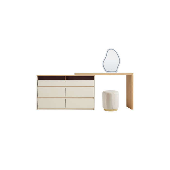 Eleanor 3-Drawer/6-Drawer Single/Double Bedroom Vanity Table with Drawer and Stool/Dressing Table Set