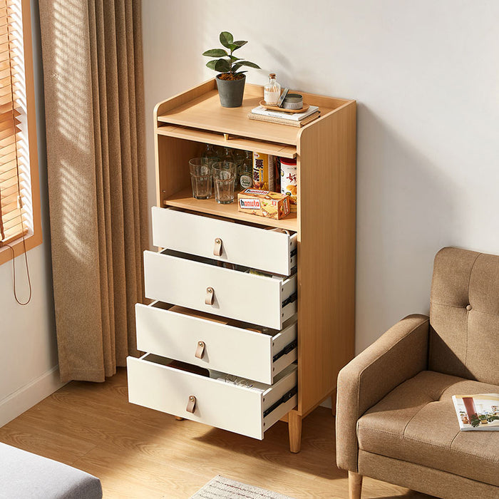 Elmer 106cm/124cm Multi-Drawer Design Bedside Storage Cabinet For Home