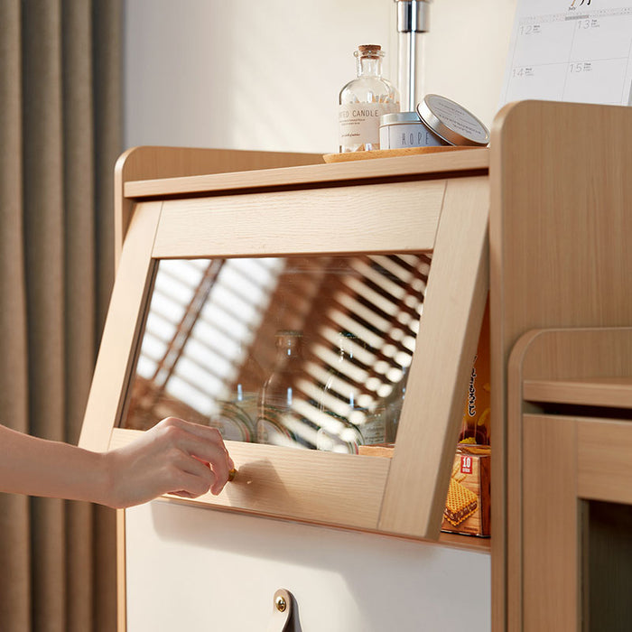 Elmer 106cm/124cm Multi-Drawer Design Bedside Storage Cabinet For Home
