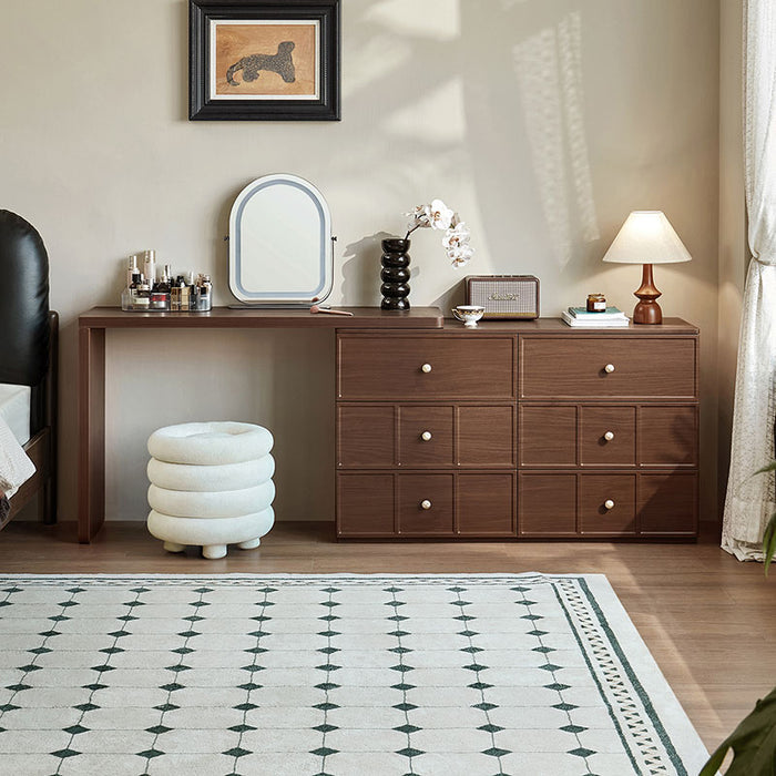 Eloise 3-Drawer/6-Drawer Single Bedroom Vanity Table with Drawer/Stool/Mirror Dressing Table Set