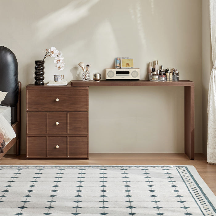 Walnut / Dressing Table / 3-drawer