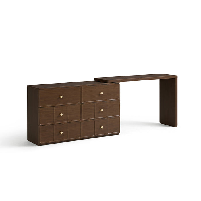 Eloise 3-Drawer/6-Drawer Single Bedroom Vanity Table with Drawer/Stool/Mirror Dressing Table Set