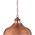 Essex 16wide Dyed Copper Metal Pendant Light