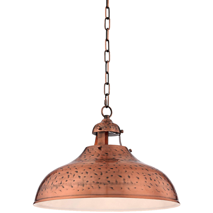 Essex 16wide Dyed Copper Metal Pendant Light