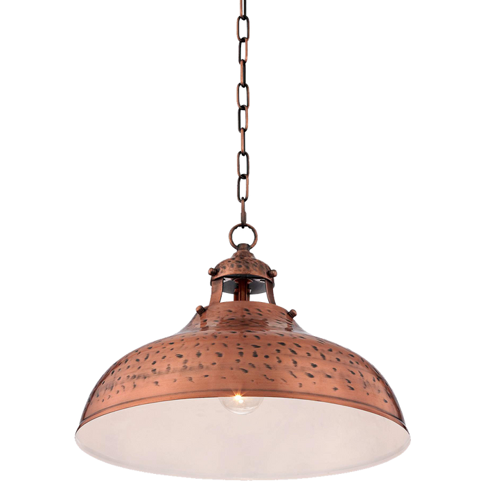 Essex 16wide Dyed Copper Metal Pendant Light