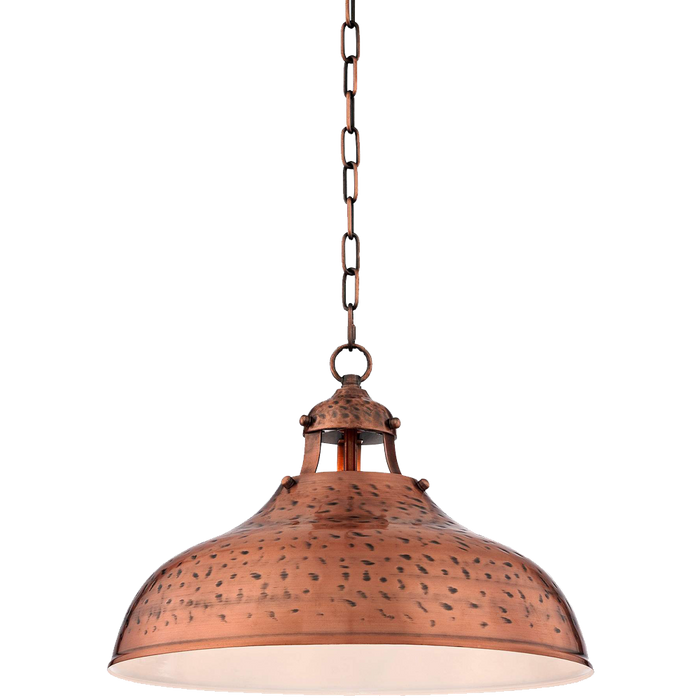Essex 16wide Dyed Copper Metal Pendant Light
