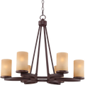 Fairport 6 Light 28wide Bronze Chandelier