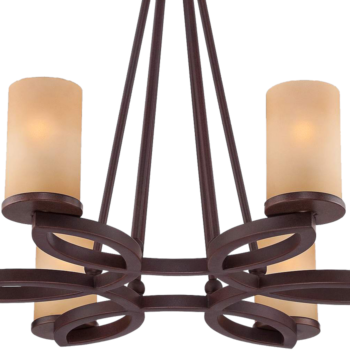Fairport 6 Light 28wide Bronze Chandelier